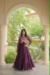 Ka 1271 Georgette Bandhani Print Work Navratri Gown Collection